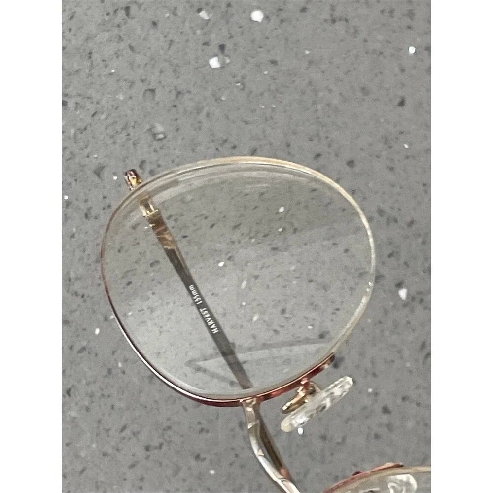 Laura Ashley Erica Harvest EYEGLASSES FRAMES ONLY 46-18-135 Round half rim